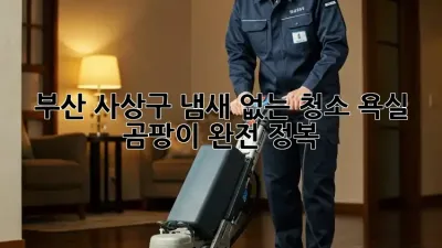 부산 사상구 냄새 없는 청소: 욕실 곰팡이 완전 정복!
